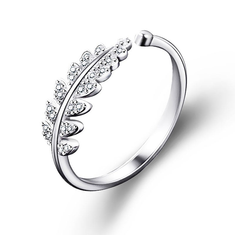 Simple Design Leaf Ring