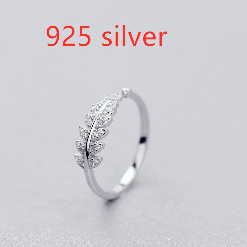 Simple Design Leaf Ring