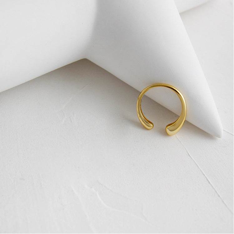 Geometric Square Adjustable Opening Rings