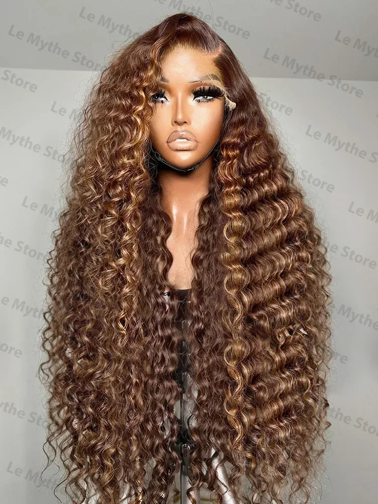 Deep Wave HD Lace Front Human Hair Wigs