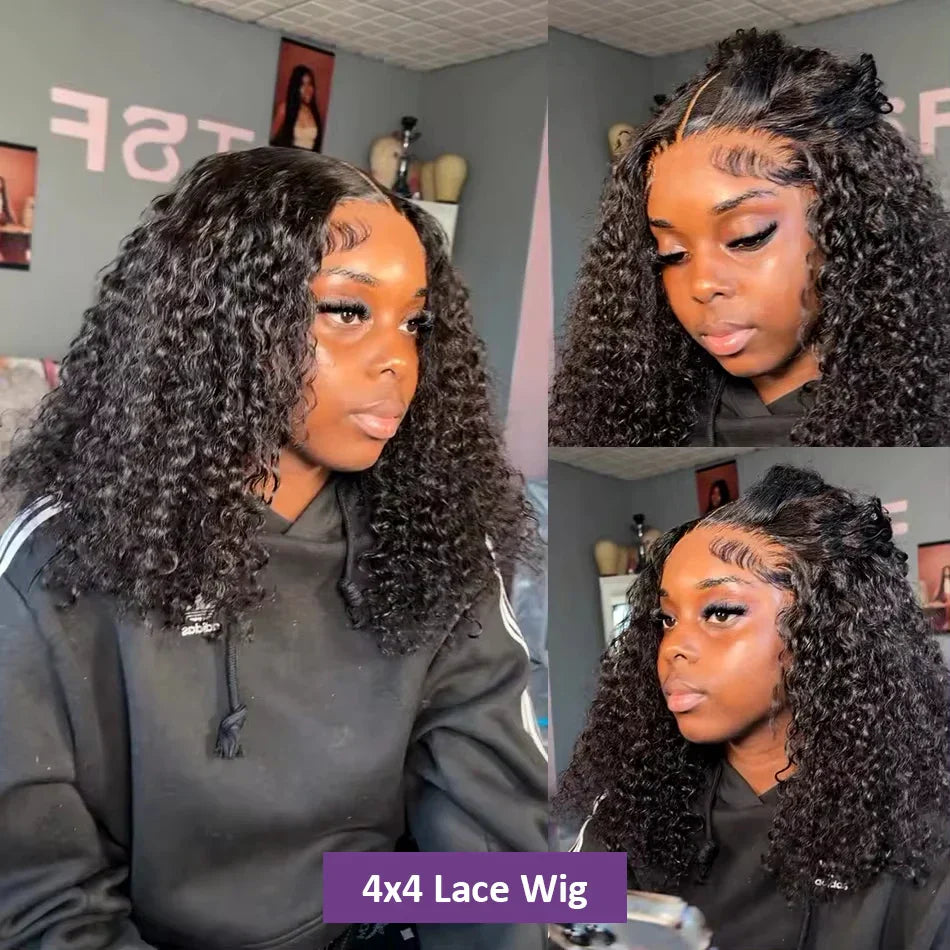 Deep Curly Bob Wigs